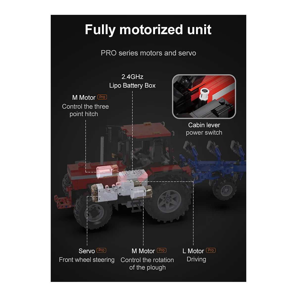 CADA Traktor mit Pflug