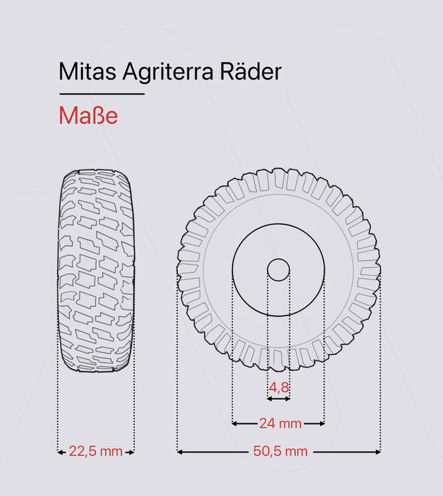 Mitas Agriterra Wheels Set (1:32)