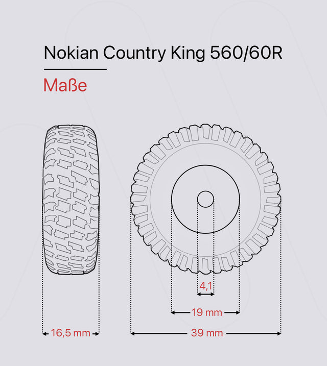 Nokian Country King 560/60R Räder Set (1:32)