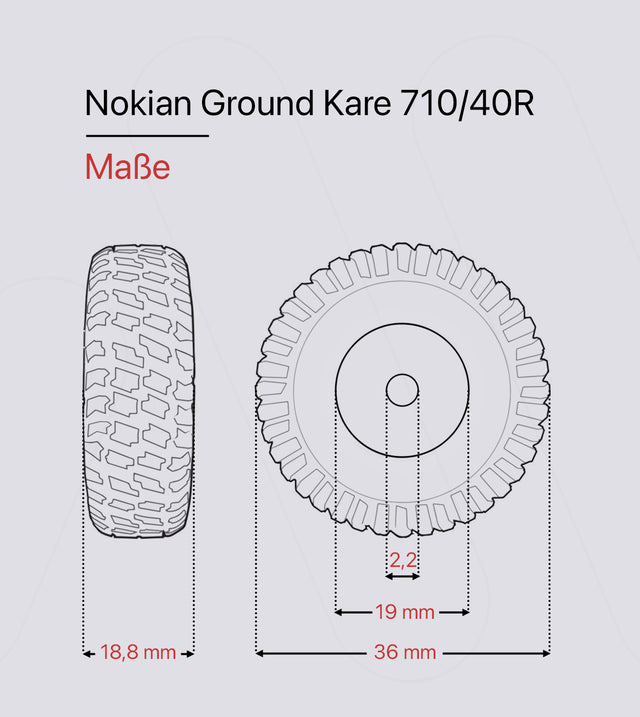 Nokian Ground Kare 710/40R Räder Set (1:32)