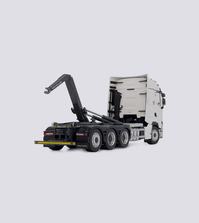 Renault with hook lift white (1:32)