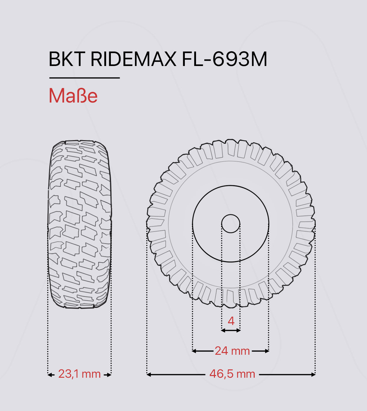 Michelin CARGOXBIB wheels set (1:32)
