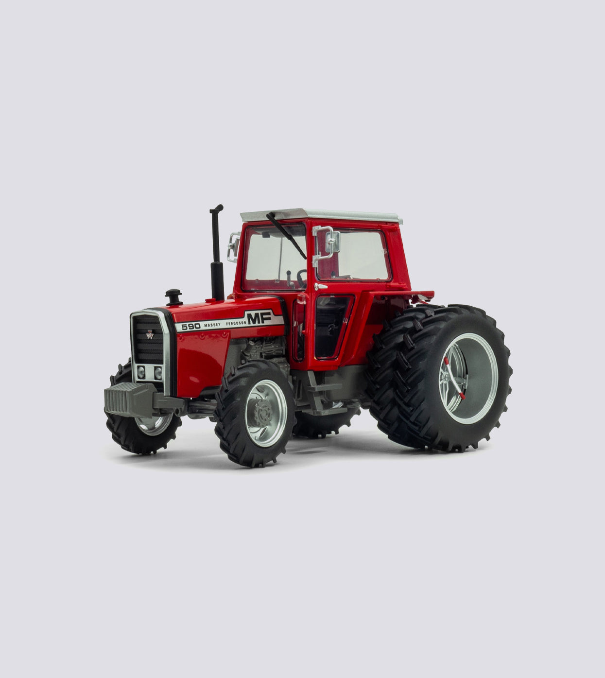 Massey Ferguson 590 4WD Doppelreifen Rote Kabine (1:32)