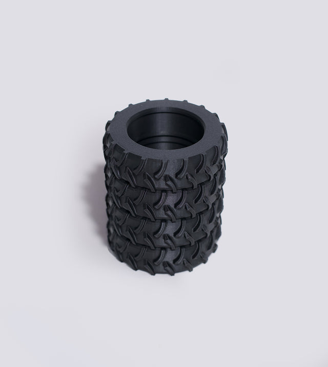 Tire stack pencil cups