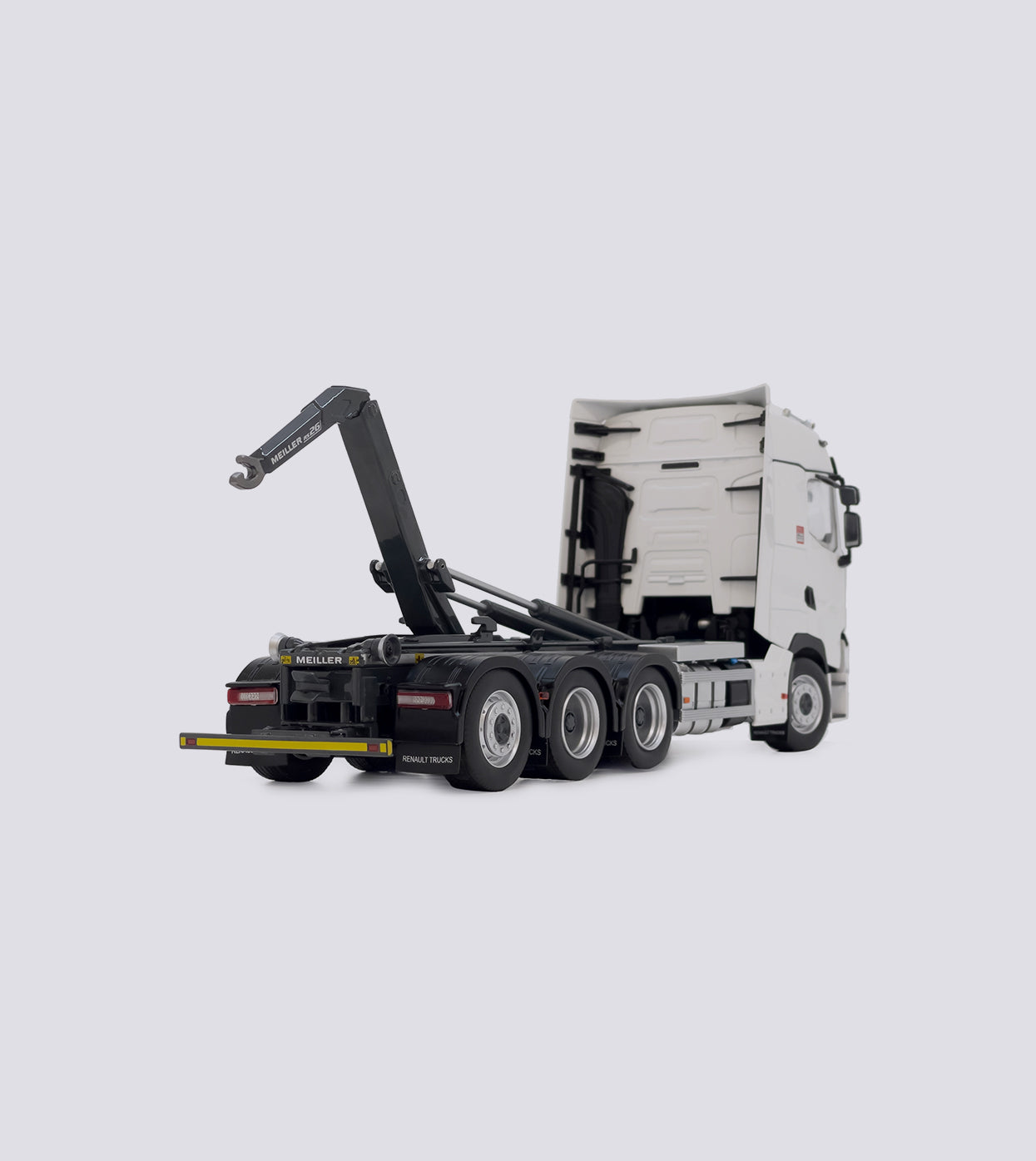 Renault with hook lift white (1:32)