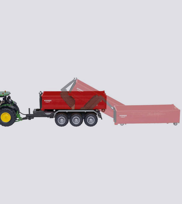 3-axle hook lift with trough (1:32)